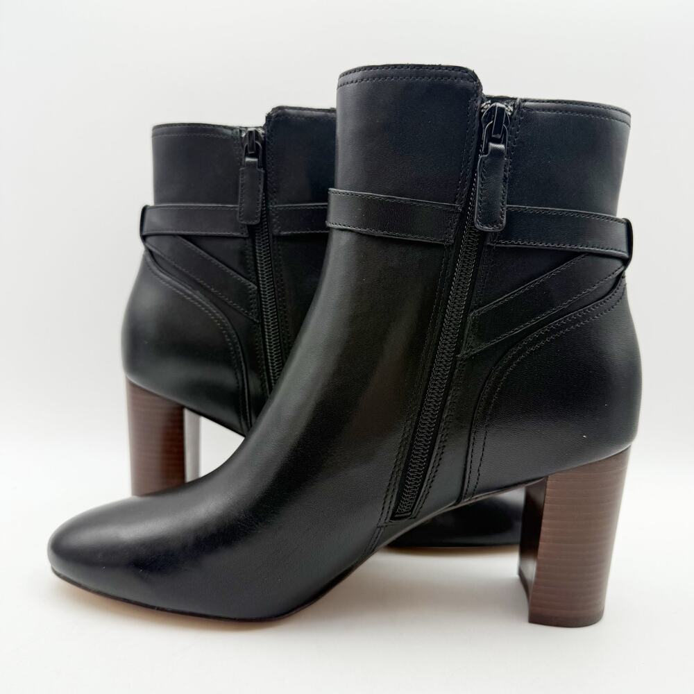 Cole Haan Womens Glendale Jodhpur Heel Ankle Booties US 9 B Black Leather NIB - Picture 8 of 13